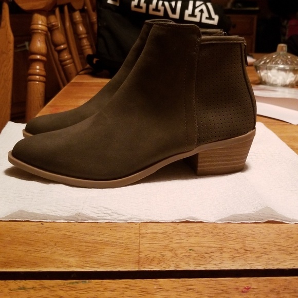 Charming Charlie Shoes - Gray Ankle Boots